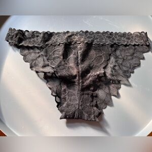 Victoria's Secret Black Floral Lace